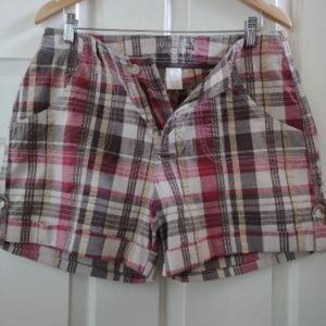Sonoma Life + Style Plaid Shorts  5 in.  Size 10